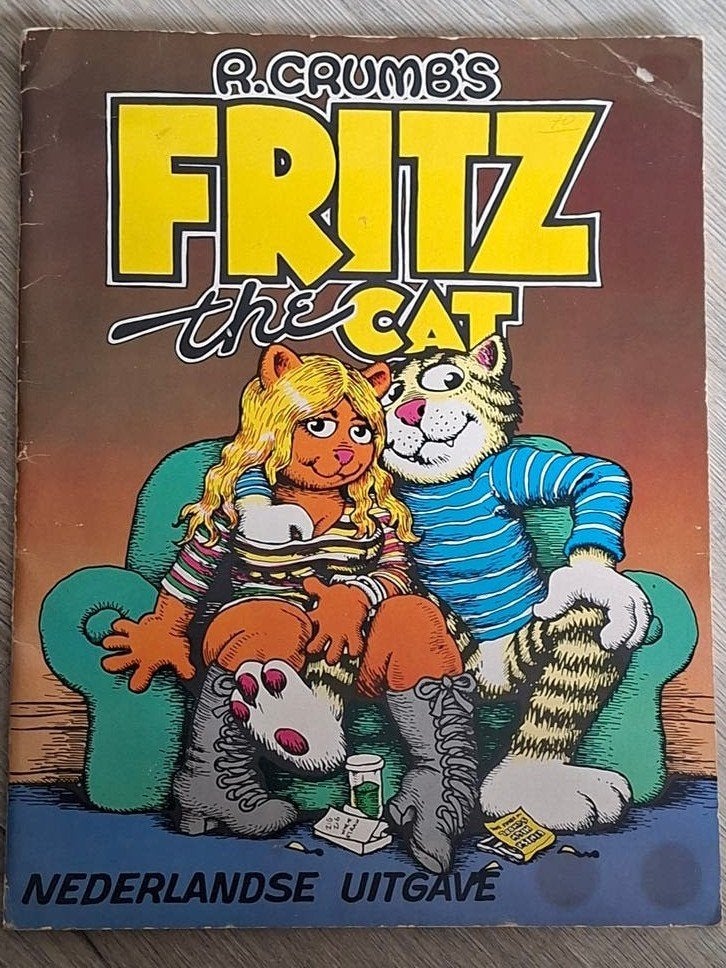 Fritz the Cat - R. Crumb's - Nederlandse Uitgave, Eén stripboek, Ophalen of Verzenden, Gelezen, R. Crumb