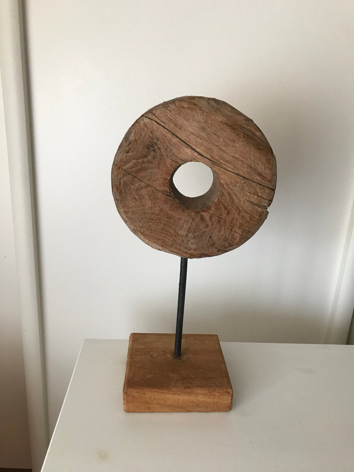 Decoratief houten ornament, Ophalen