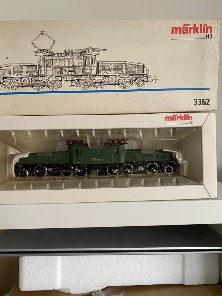 Te koop marklin lok krokodil analoog, Ophalen, Wisselstroom, Locomotief, Zo goed als nieuw