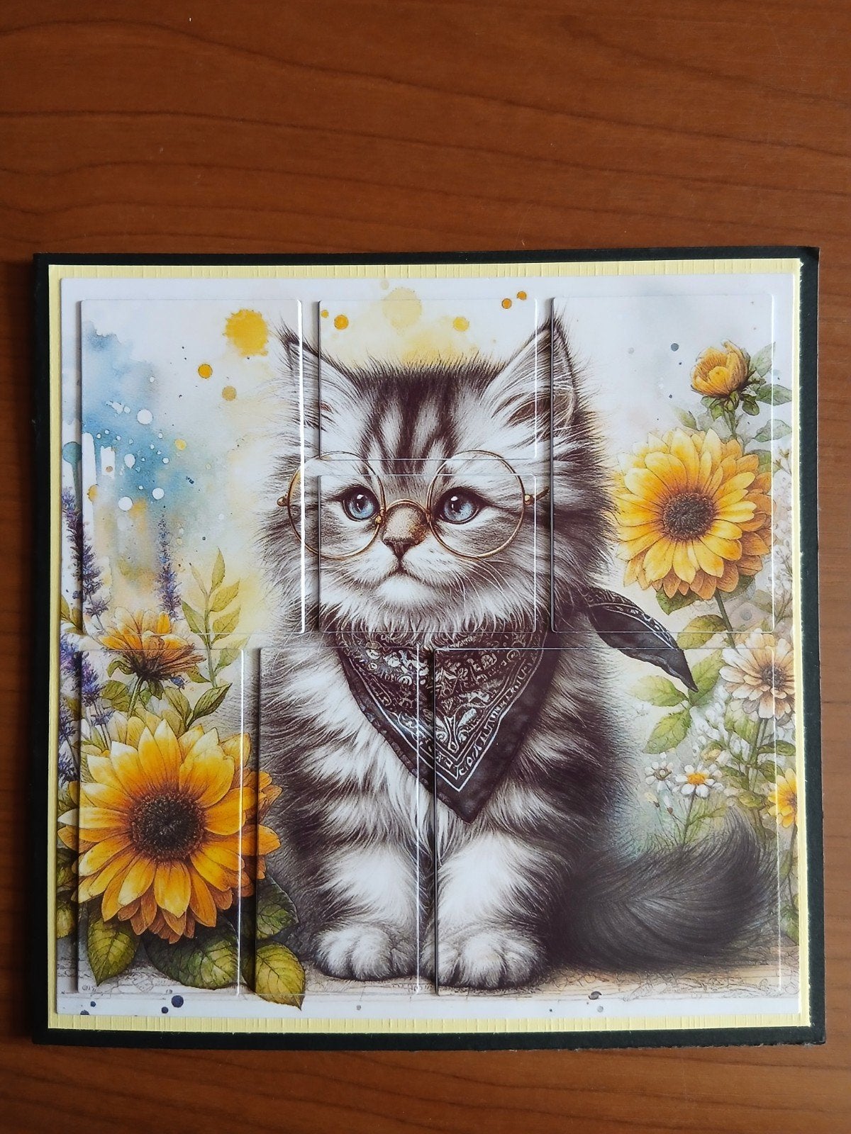 Kaart poes bloemen 990 = 1,00, Ophalen of Verzenden, Zo goed als nieuw, Overige thema's