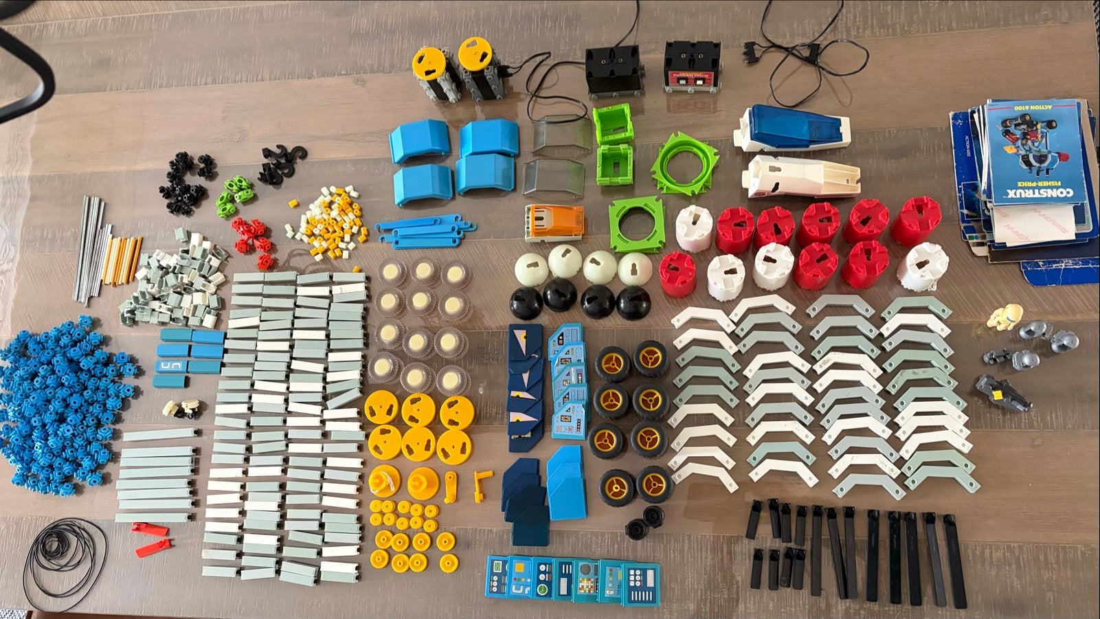 Grote partij Construx van Fisher price met 2 motoren, Ophalen of Verzenden