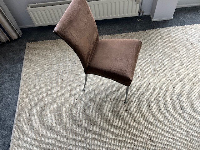Te koop wollen vloerkleed, Ophalen, Beige, 200 cm of meer, Zo goed als nieuw