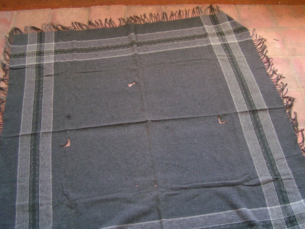 antieke wollen omslagdoek Dickens nr CC 798, Ophalen of Verzenden, Dames