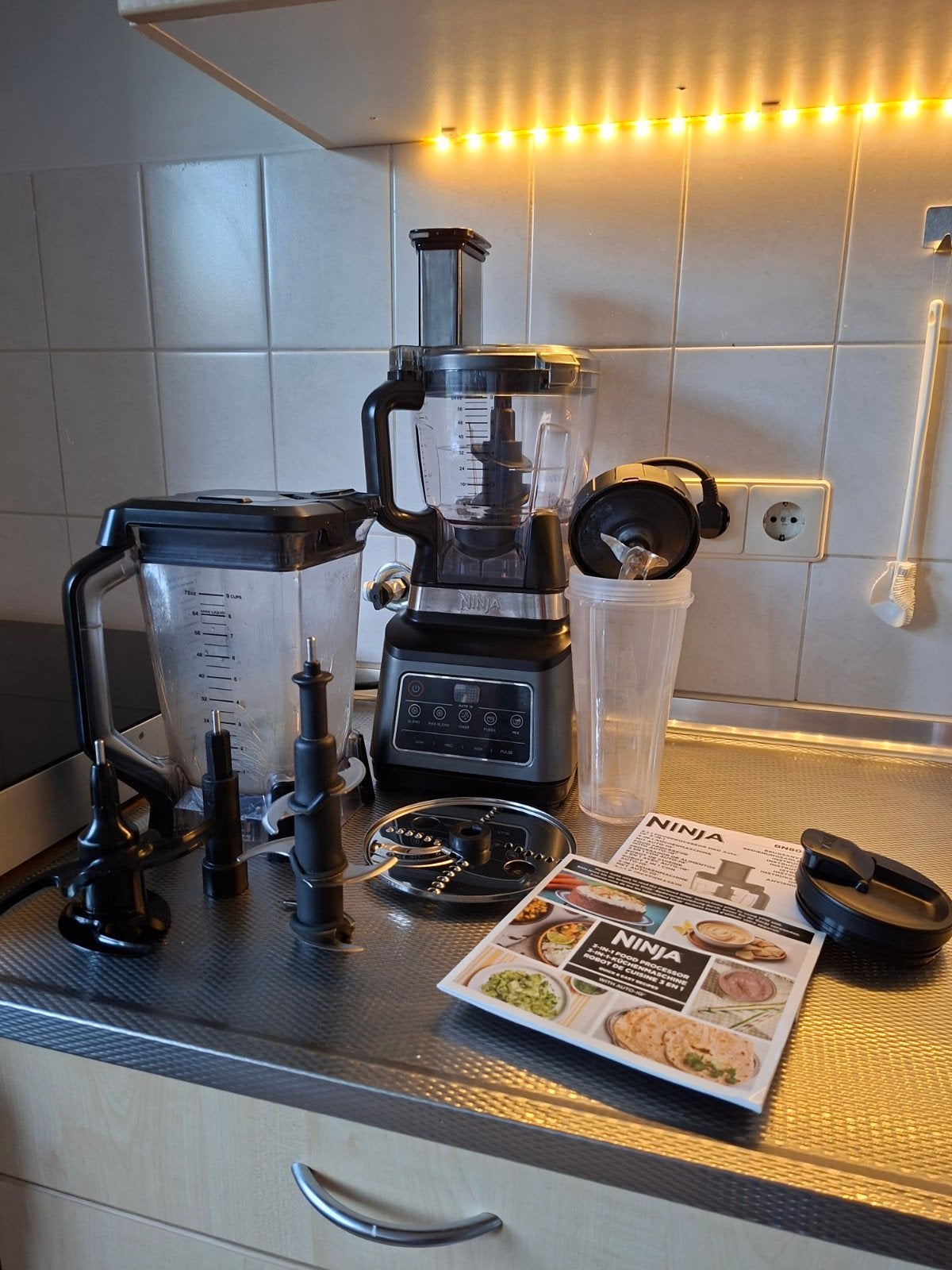 Ninja Foodi 3-in-1 Foodprocessor en Blender BN800EU, Gebruikt, 3 snelheden of meer, Ophalen of Verzenden, 2 tot 3 liter