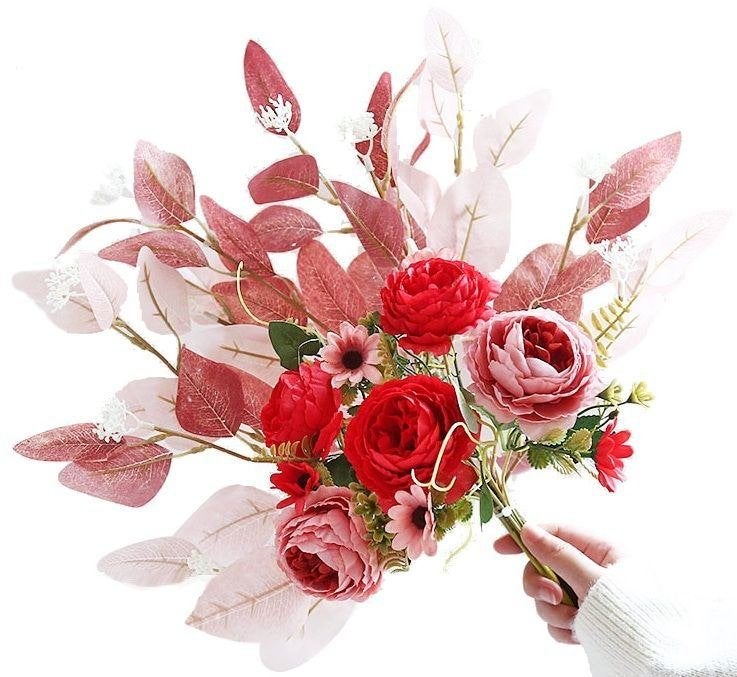 Boeket zijden bloemen, Zijde, Ophalen of Verzenden, Nieuw