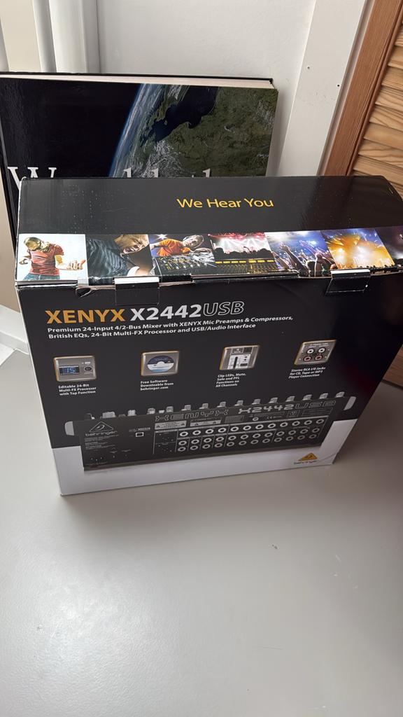 Nieuw in doos XENYX X2442USB mengpaneel, Ophalen of Verzenden, Nieuw, 20 kanalen of meer, Microfooningang