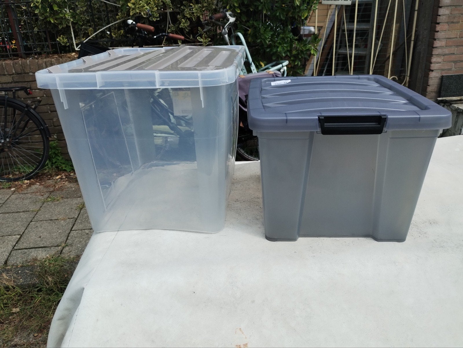 plastic opberg pakken, Doe-het-zelf en Verbouw, Kratten en Dozen, Ophalen, Minder dan 40 cm, Doos, Minder dan 35 cm