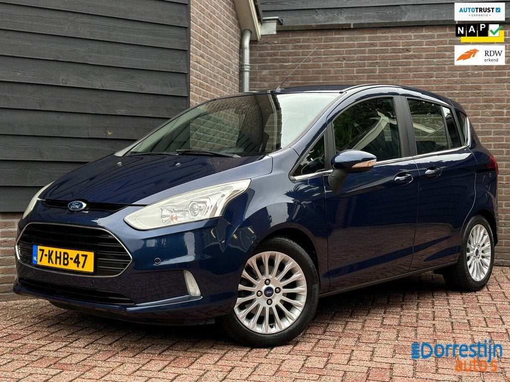 Ford B-Max 1.6 TI-VCT Titanium | Automaat | Trekhaak | Camer, Auto's, Ford, Stof, Gebruikt, Zwart, 4 cilinders