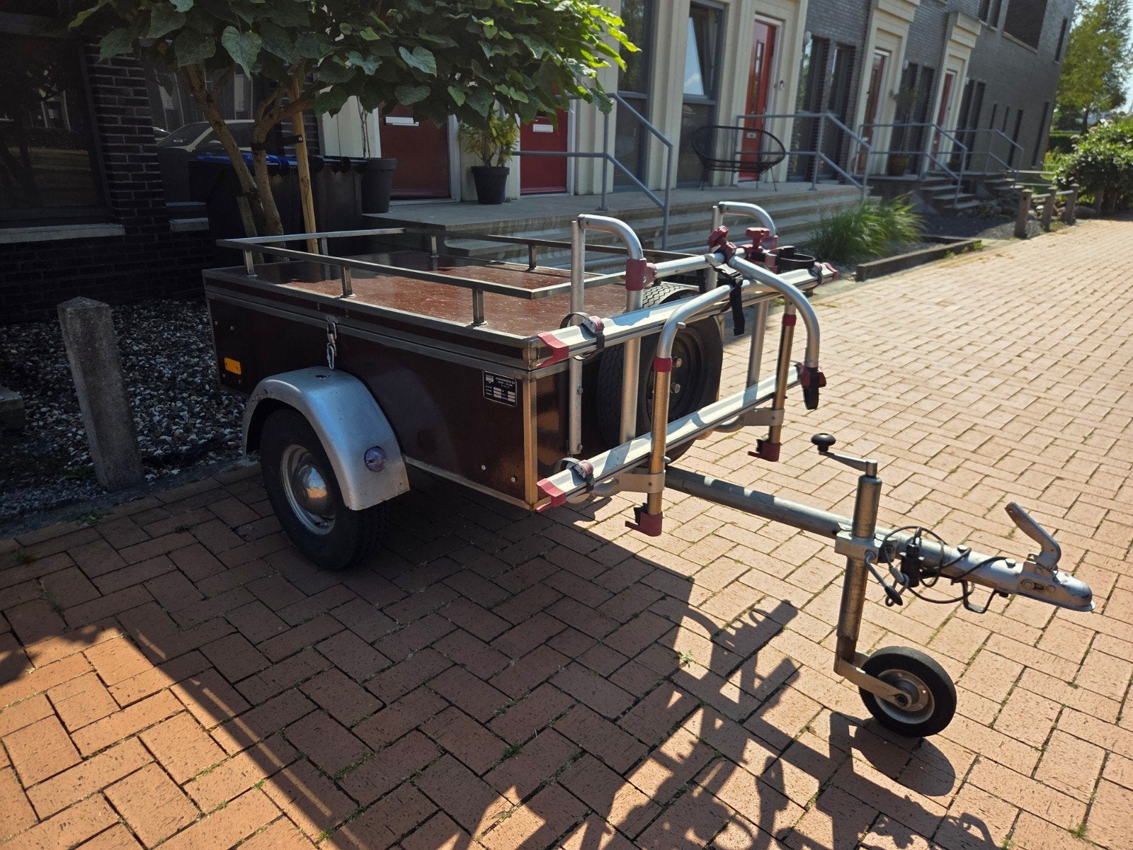 Bagagewagen met fietsendragers voor 2 fietsen, Ophalen, Gebruikt