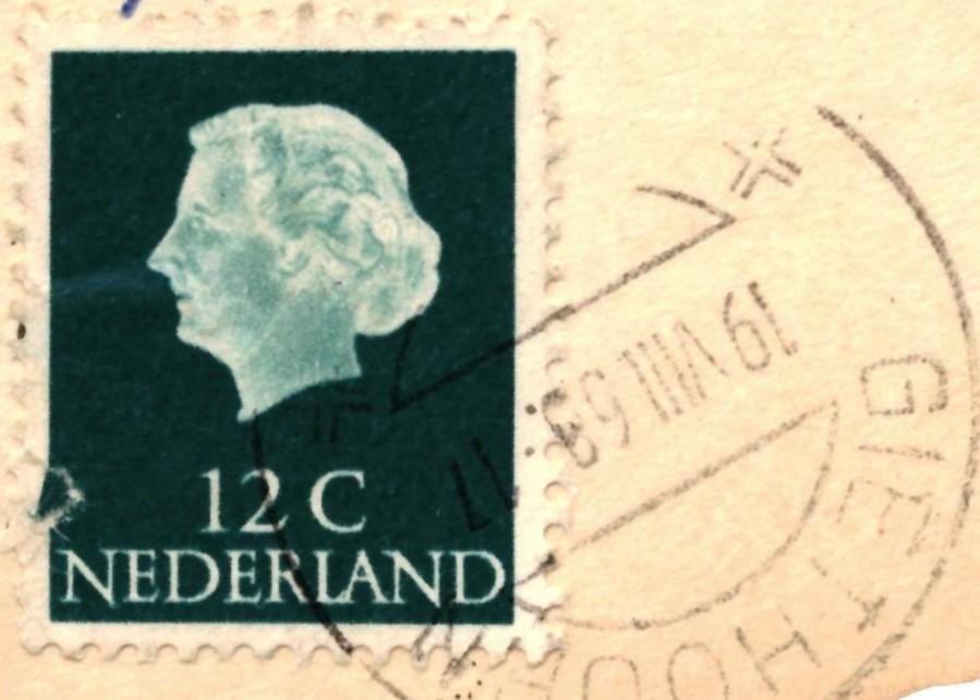 947110	Giethoorn	Ov 1969	Gelopen met Postzegel, Ophalen of Verzenden, 1960 tot 1980, Gelopen, Overijssel