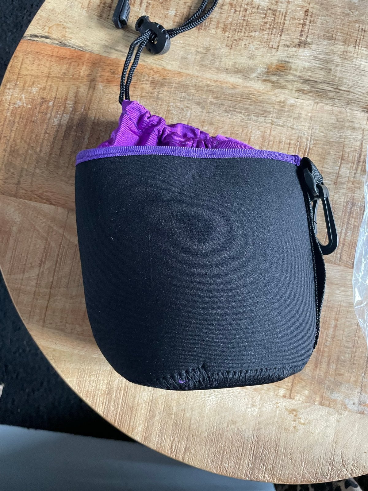 Camerahoes - Zwart/Paars - Beschermende Pouch, Overige merken, Pouch, Gevoerd, Ophalen of Verzenden