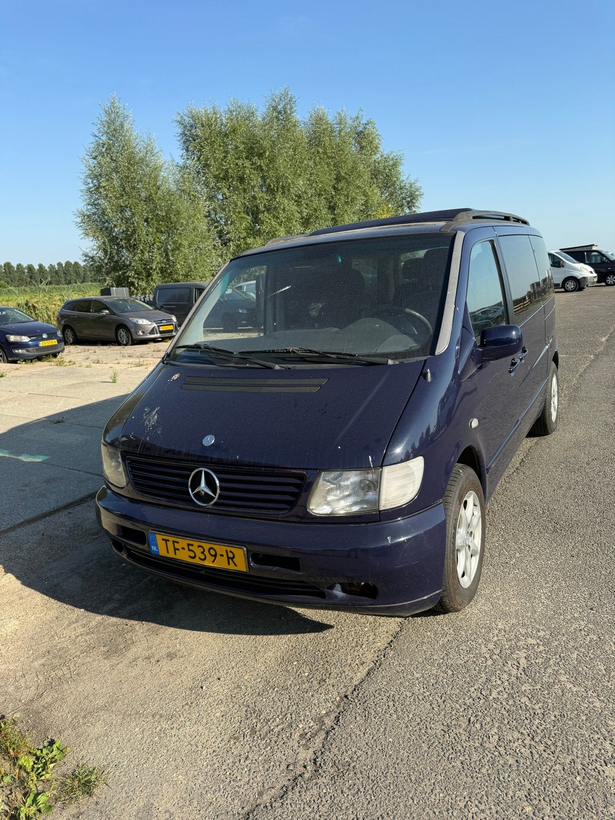 Mercedes-Benz V-Klasse 2.2 CDI V220 2002 Blauw, Auto's, Voorwielaandrijving, 4 cilinders, 2000 kg, Blauw