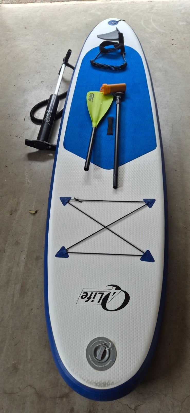 Opblaasbaar SUP-board met peddel en accessoires, Ophalen