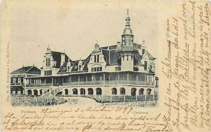 301-392-045 Domburg Paviljoen, Verzenden, Voor 1920, Zeeland