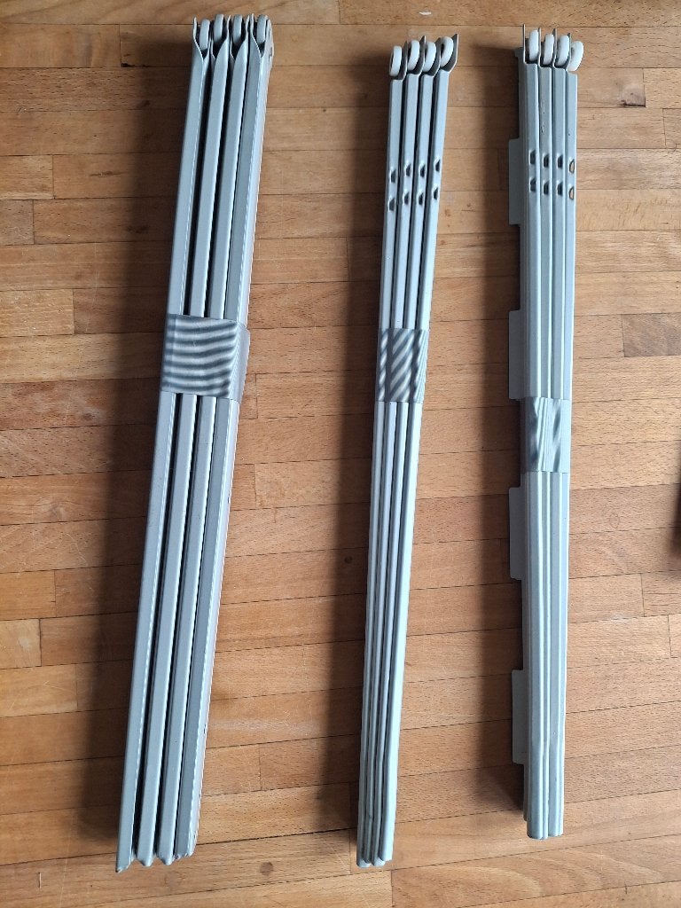 Lade geleiders (vier stuks), Ophalen, Gebruikt, IJzer, Overige typen