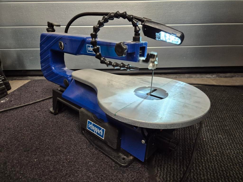 Scheppach Figuurzaagmachine met LED-verlichting, Minder dan 30 mm, Scheppach, Ophalen of Verzenden, Zo goed als nieuw
