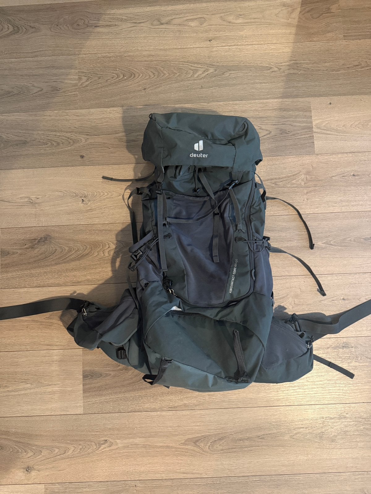 Deuter Aircontact Core 60 + 10 L Backpack Rugzak, Ophalen of Verzenden, Zo goed als nieuw, Rugzak