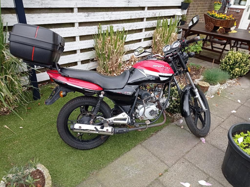 Barton Fighter 50 – De enige echte visset! + Trolley/stoel, Motoren, Motoren | Oldtimers, Scooter, Gebruikt, 1 cilinder, 50 cc