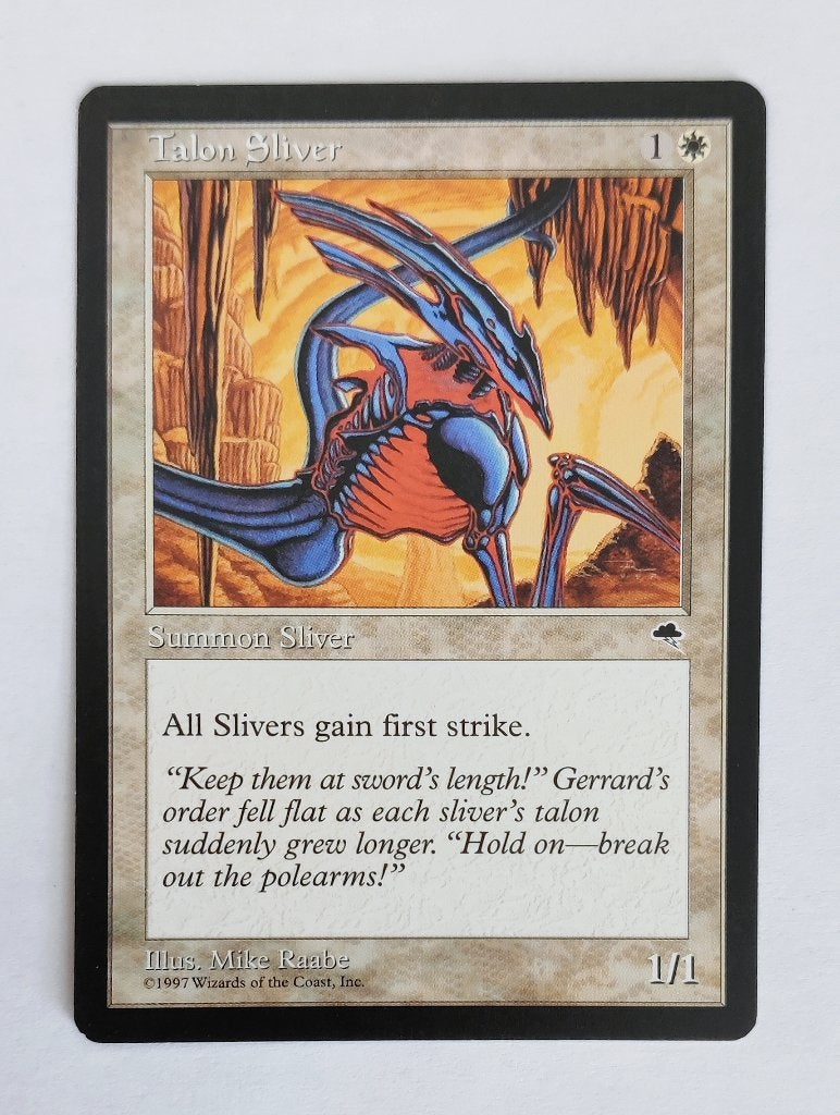 Talon Sliver Tempest MTG Excellent, Ophalen of Verzenden, Zo goed als nieuw, Losse kaart