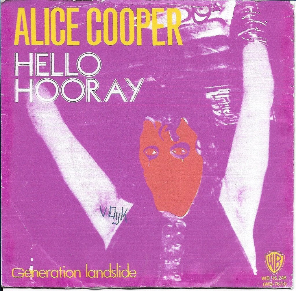 Alice Cooper - Hello hooray, Gebruikt, 7 inch, Single, Pop