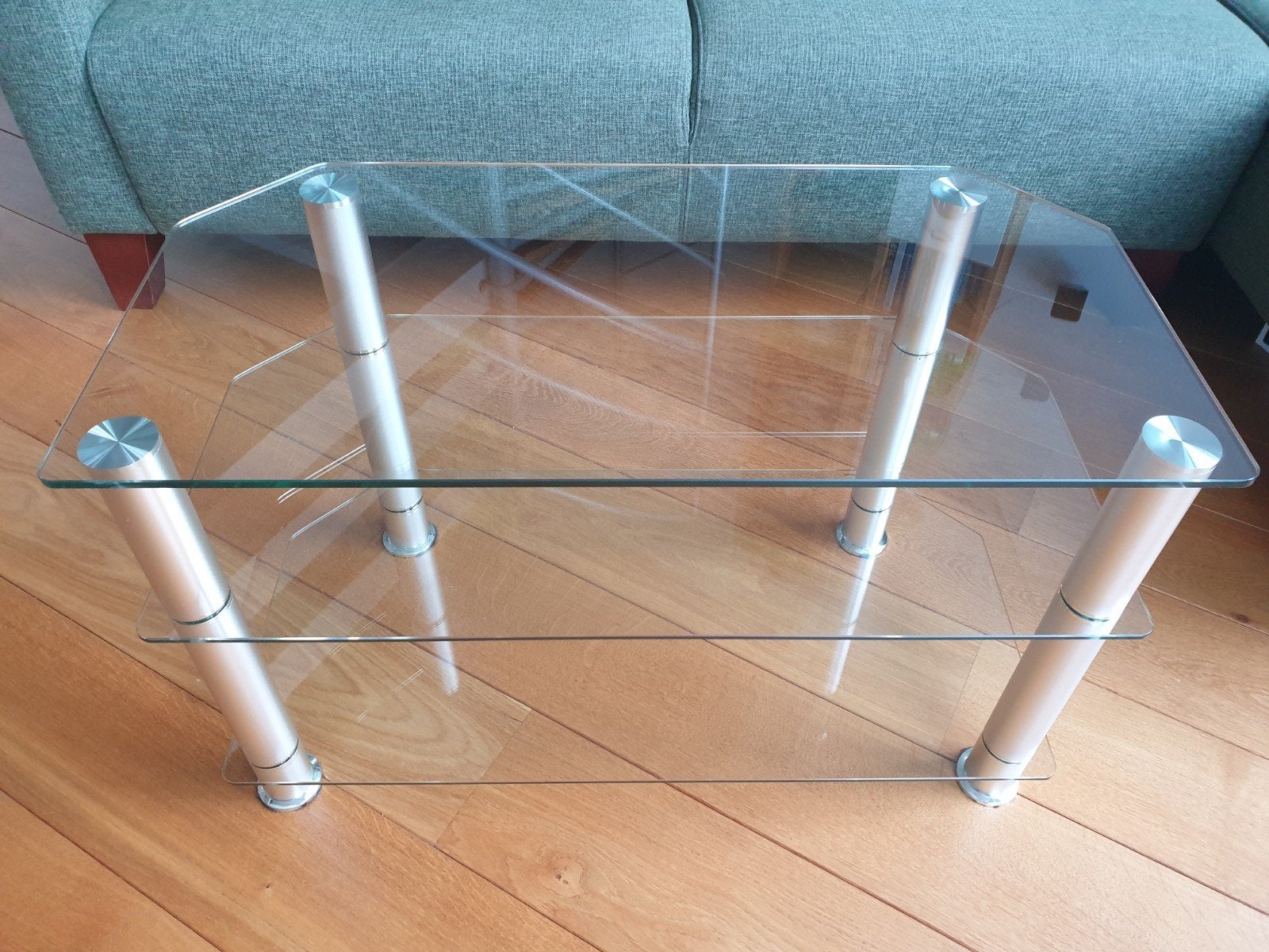 TV meubel glas, Huis en Inrichting, Ophalen, Gebruikt, 50 tot 100 cm, Glas