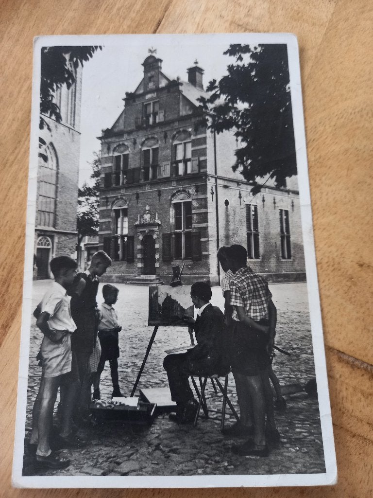 Lochem, Gemeentehuis 1950, Ophalen of Verzenden, 1940 tot 1960, Gelopen, Gelderland