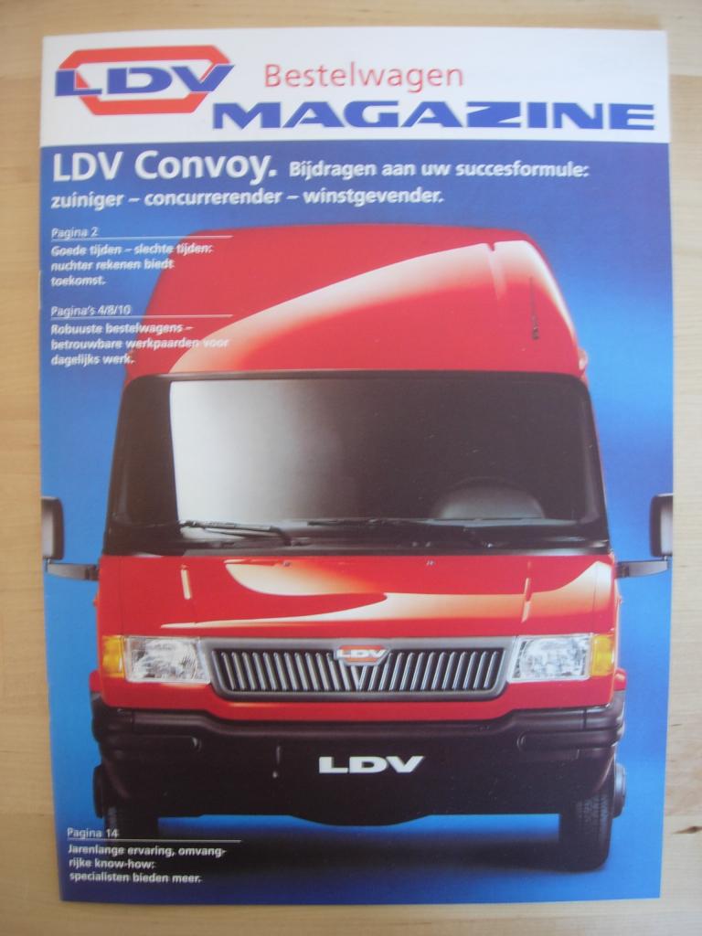 LDV Convoy Brochure ca 1998, Ophalen of Verzenden, Zo goed als nieuw, Overige merken, LDV