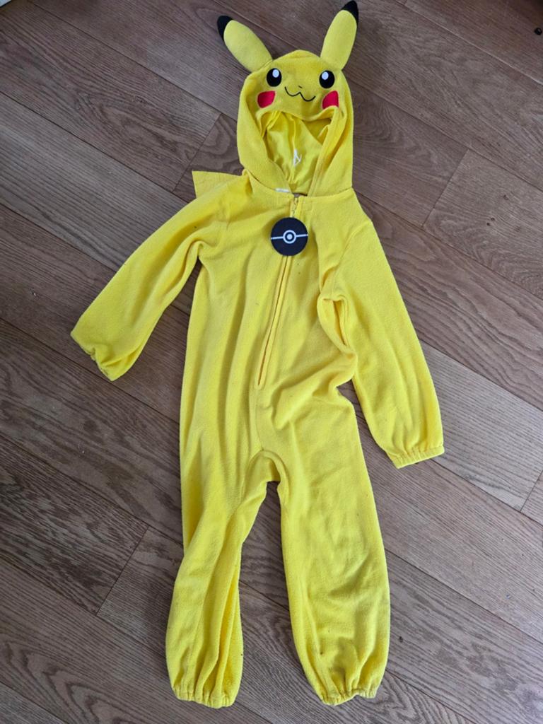 Pikachu verkleedpak 6 tot 8 jaar Pokemon, Kinderen en Baby's, Carnavalskleding en Verkleedspullen, Ophalen of Verzenden, Gebruikt