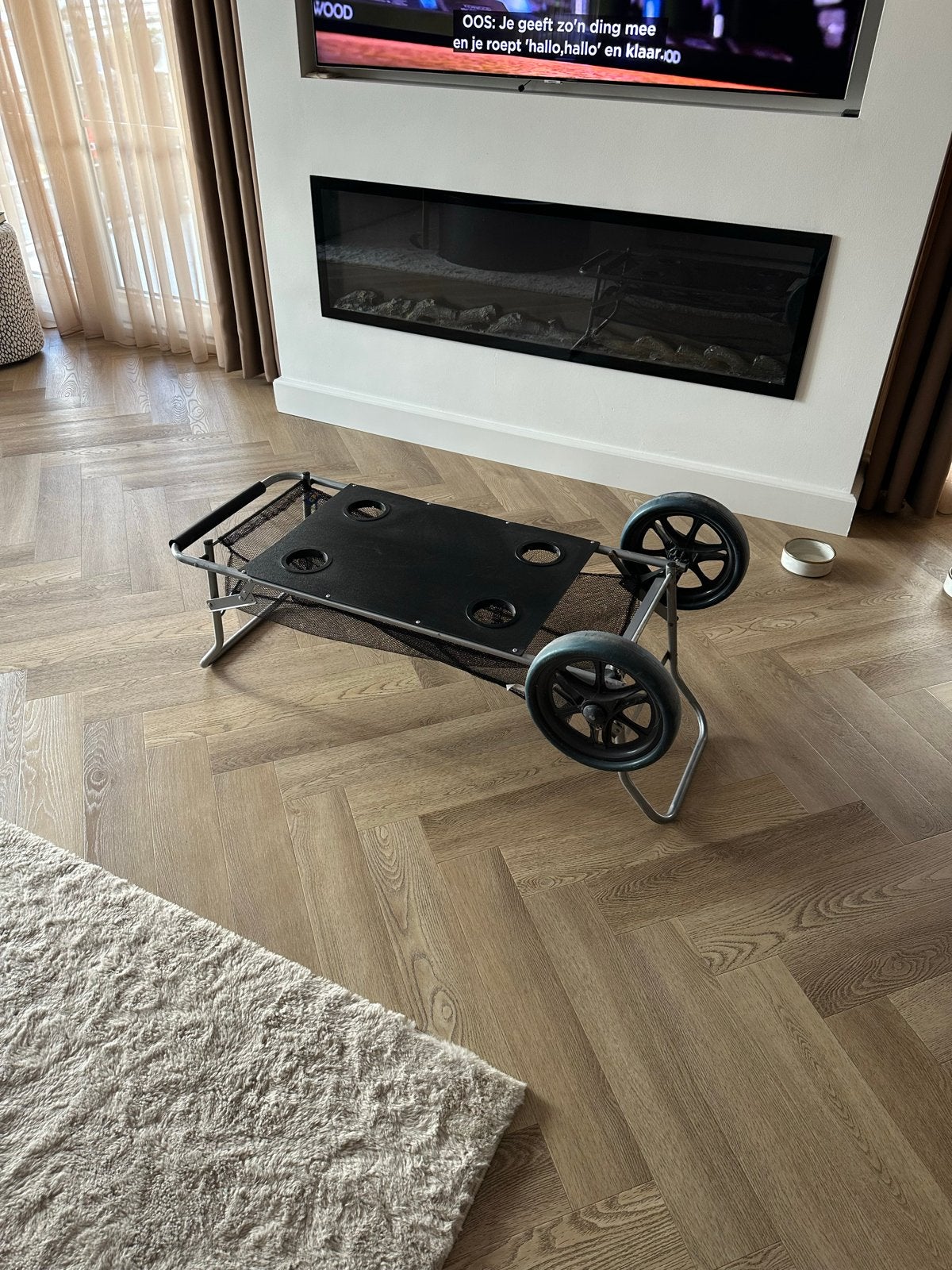 Opvouwbare strandkar/boodschappenwagen met wielen, Ophalen, Gebruikt