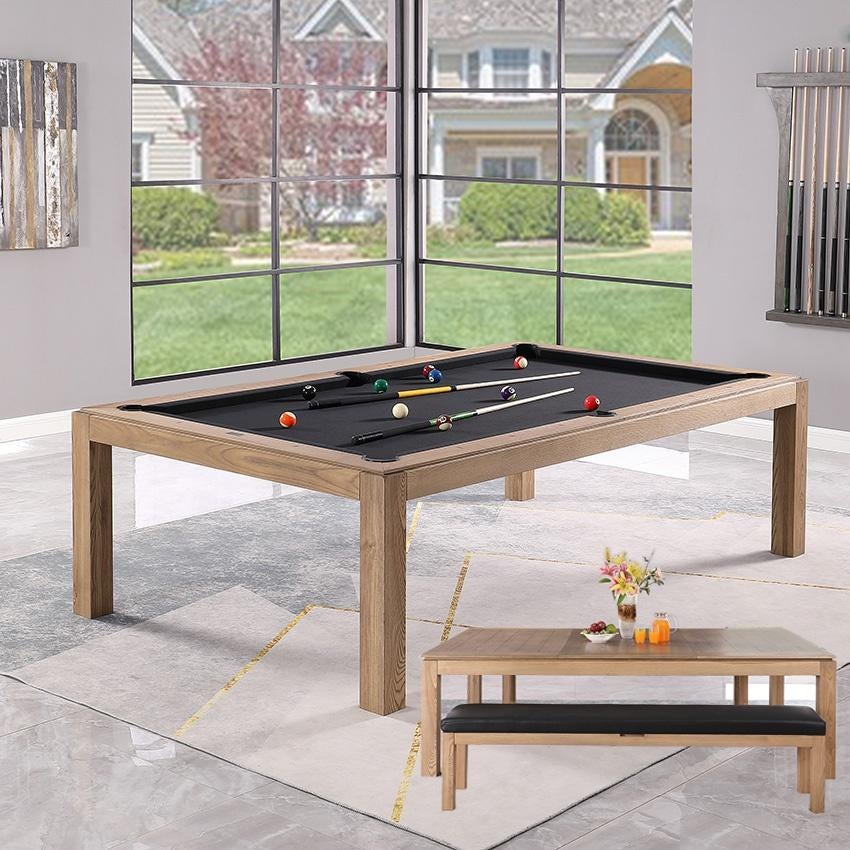 Pooltafel Lexor Dinner Design Vintage Oak 7ft / 8ft, Sport en Fitness, Biljarten en Poolen, Ophalen of Verzenden, Nieuw, Pooltafel