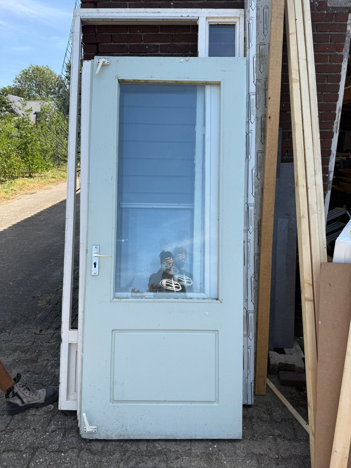 Paneeldeuren buitendeuren, Ophalen of Verzenden, Gebruikt, Binnendeur, 200 tot 215 cm