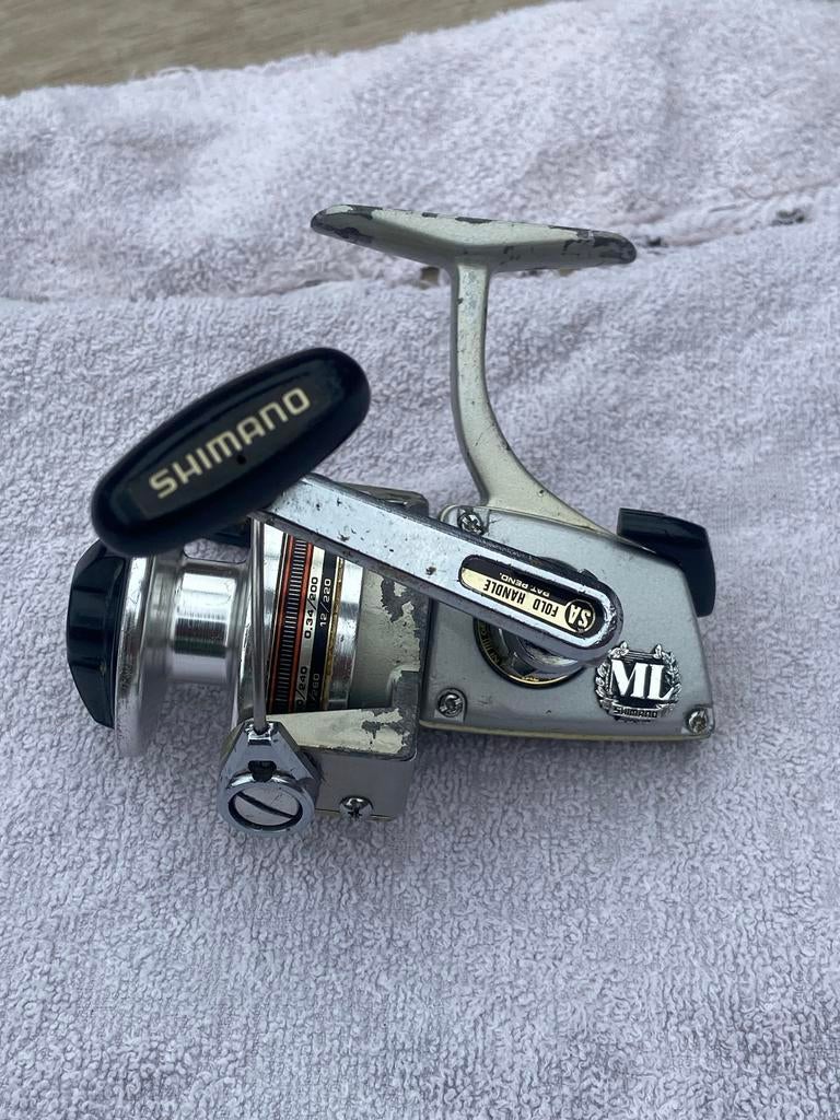 Vintage Shimano ML 40 Werpmolen - Klassieke Vismolen, Watersport en Boten, Ophalen, Gebruikt, Molen