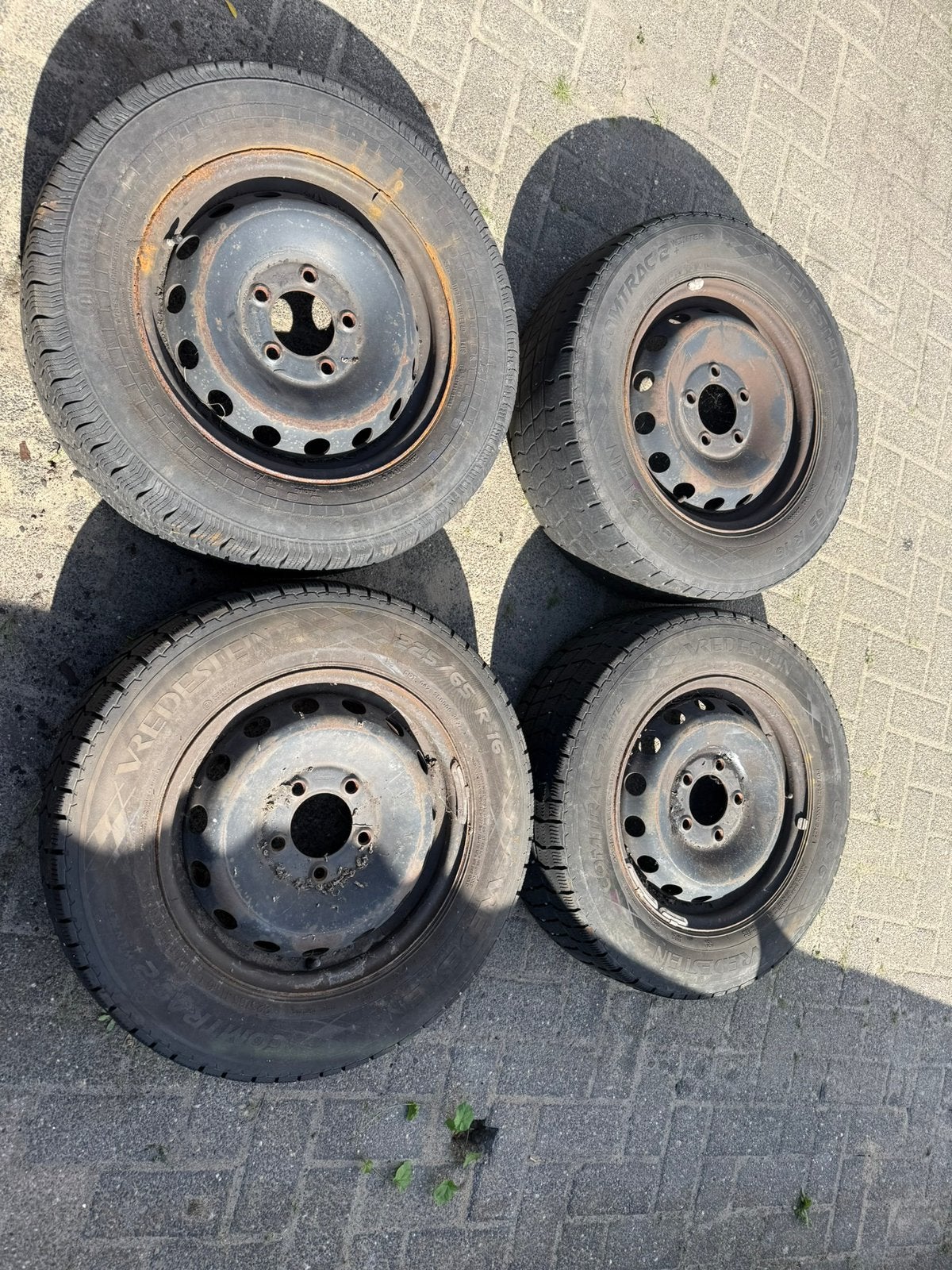 Renault Master/ Opel movano/ velgen set 225/65/16 5X130, Auto-onderdelen, Ophalen, 16 inch, Banden en Velgen, Bestelwagen