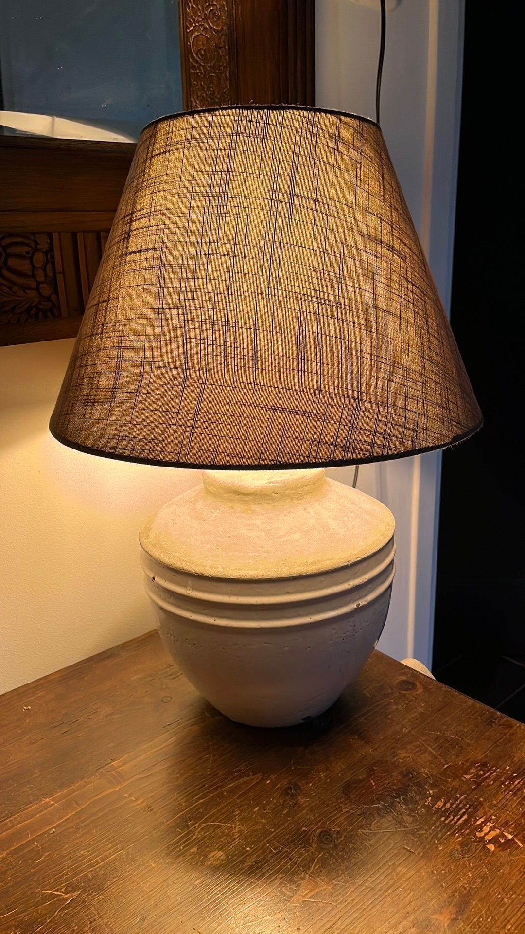 Te Koop tafellamp/schemerlamp, Huis en Inrichting, Lampen | Tafellampen, Ophalen, Met schakelaar, Overige merken, 55 cm