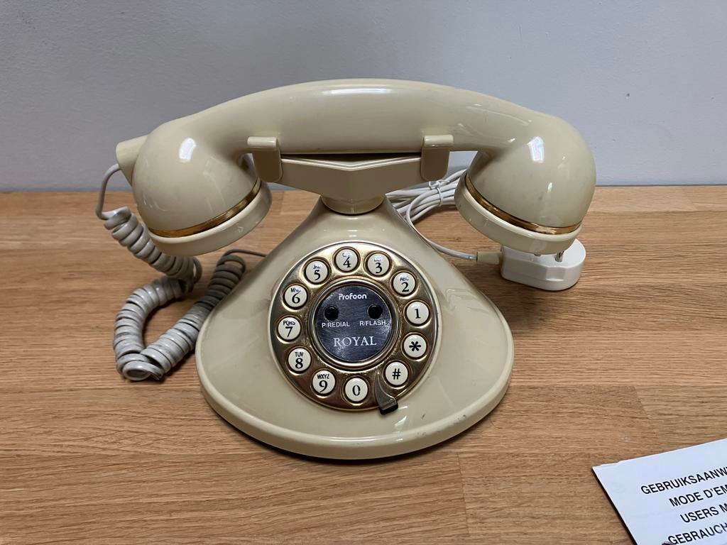 Profoon Royal TX-270 retro vaste telefoon met druktoetsen, Telecommunicatie, Vaste telefoons | Niet Draadloos, Ophalen of Verzenden