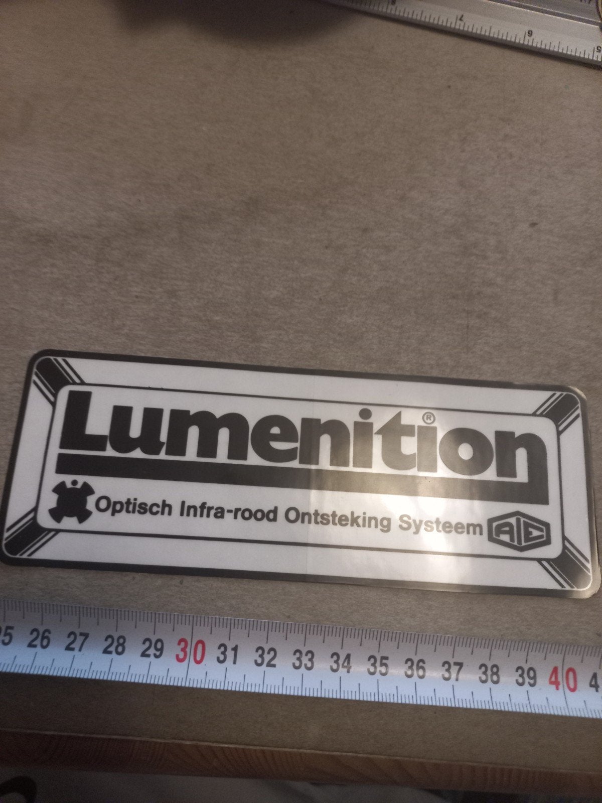 Lumenition Optisch Infra-rood Ontsteking Systeem Sticker, Verzamelen, Stickers, Ophalen of Verzenden