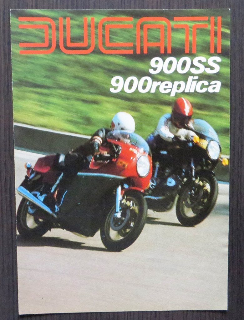 Folder Ducati 900 SS + MHR - circa 1978 - 4 blz (It/Eng), Verzenden, Ducati