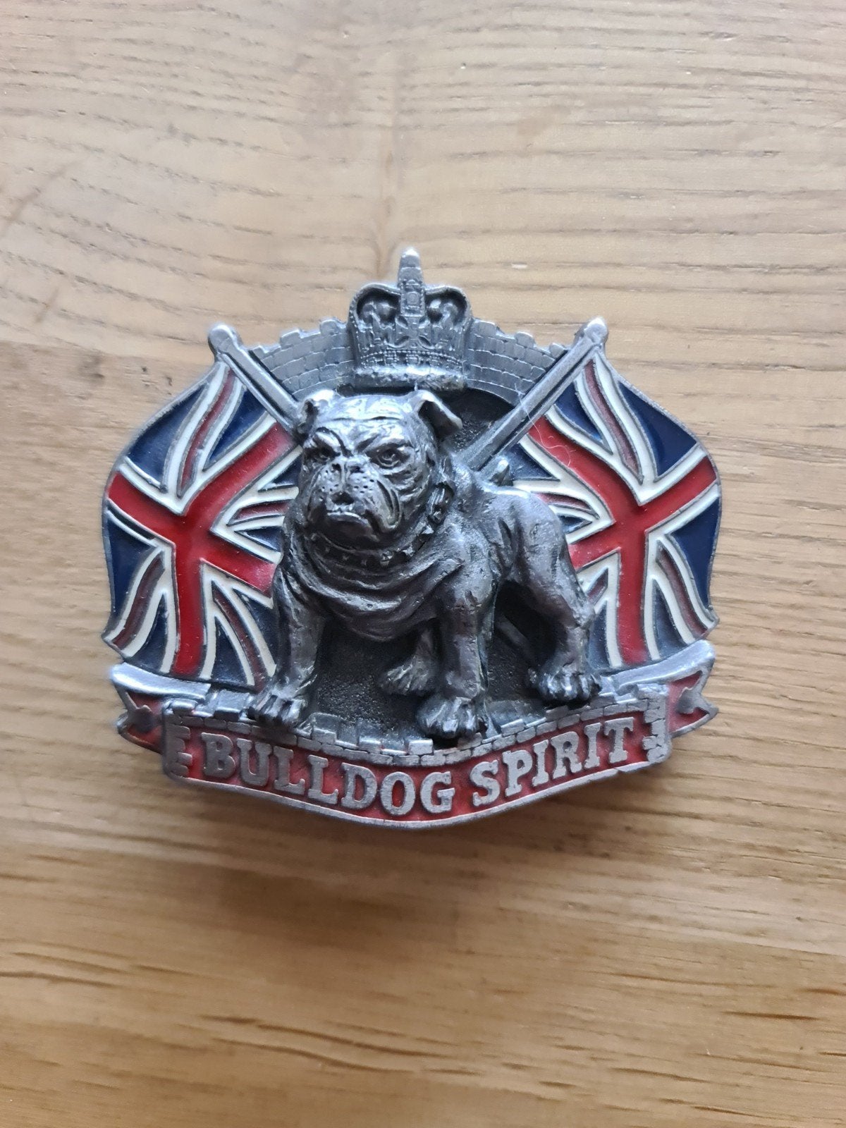 Engelse Bulldog Spirit Riemgesp - Vintage Stijl, Ophalen of Verzenden