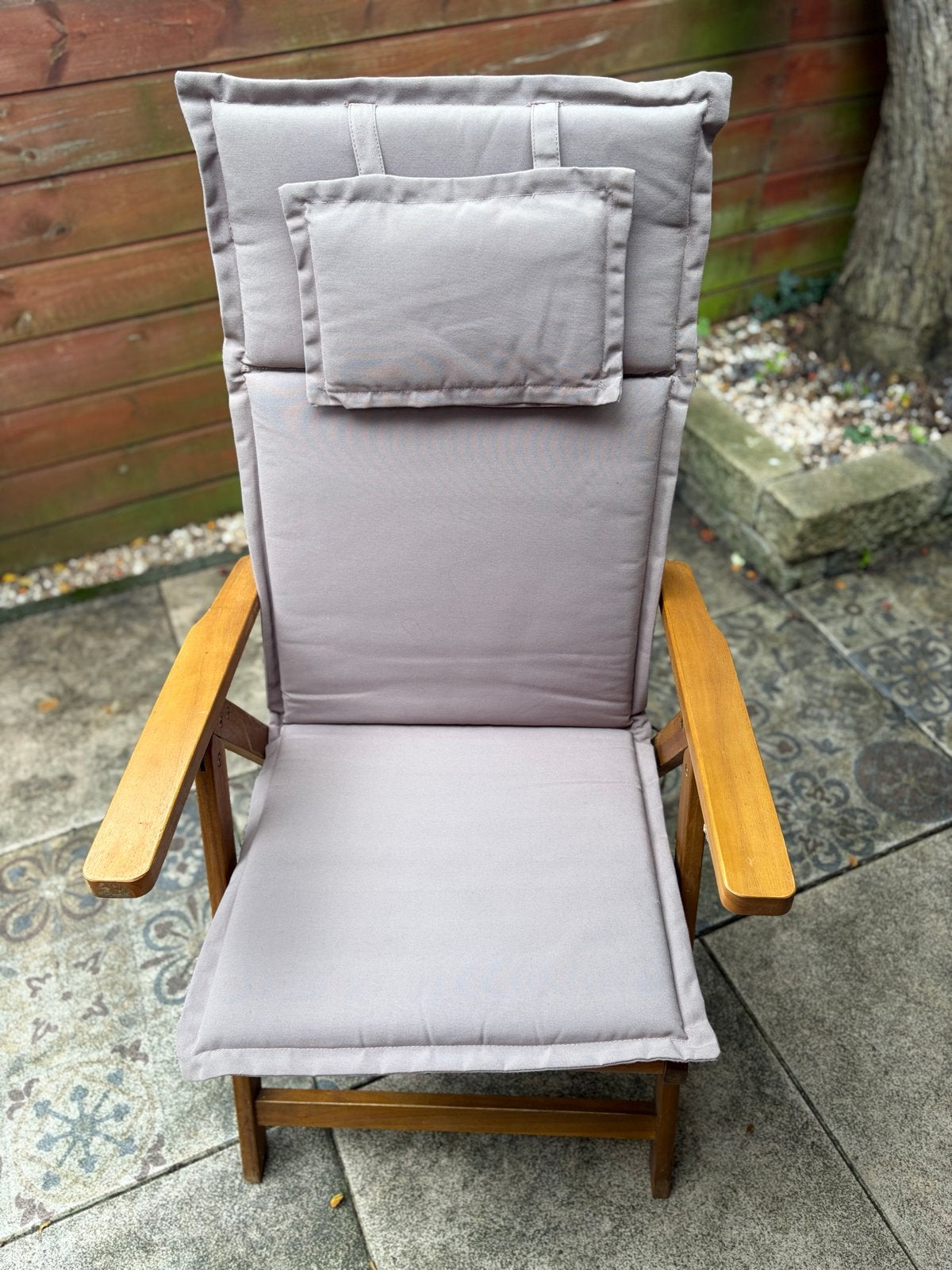 6 houten tuinstoelen, Ophalen, Gebruikt, Hout
