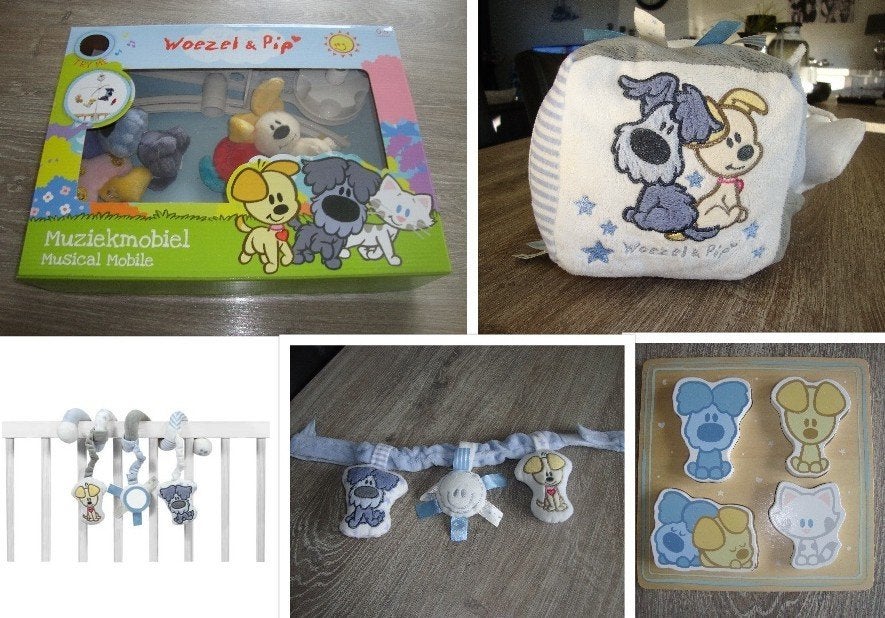 Verschillend Woezel en Pip babyspeelgoed mobiel,kubus,puzzel, Kinderen en Baby's, Speelgoed | Babyspeelgoed, Ophalen of Verzenden