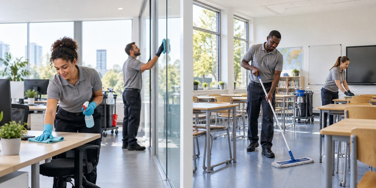 schoonmaakbedrijf>Price is 25 euro’s per hour per person