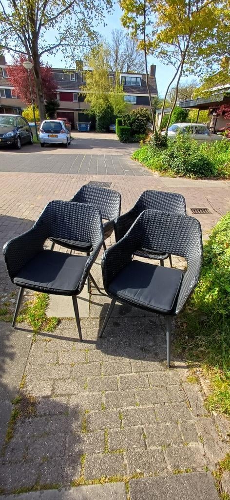 Tuintafel stoelen - 4 stuks, Tuin en Terras, Tuinstoelen, Ophalen, Gebruikt