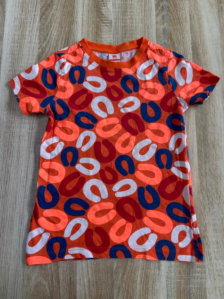 HEMA Rookworst Koningsdag Shirt Oranje 122/128, Oranje, Zo goed als nieuw, Korte mouw, Ophalen
