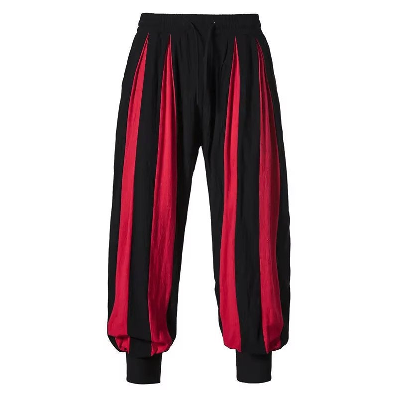 Middeleeuwse rood zwarte heren broek, Verzenden, Nieuw