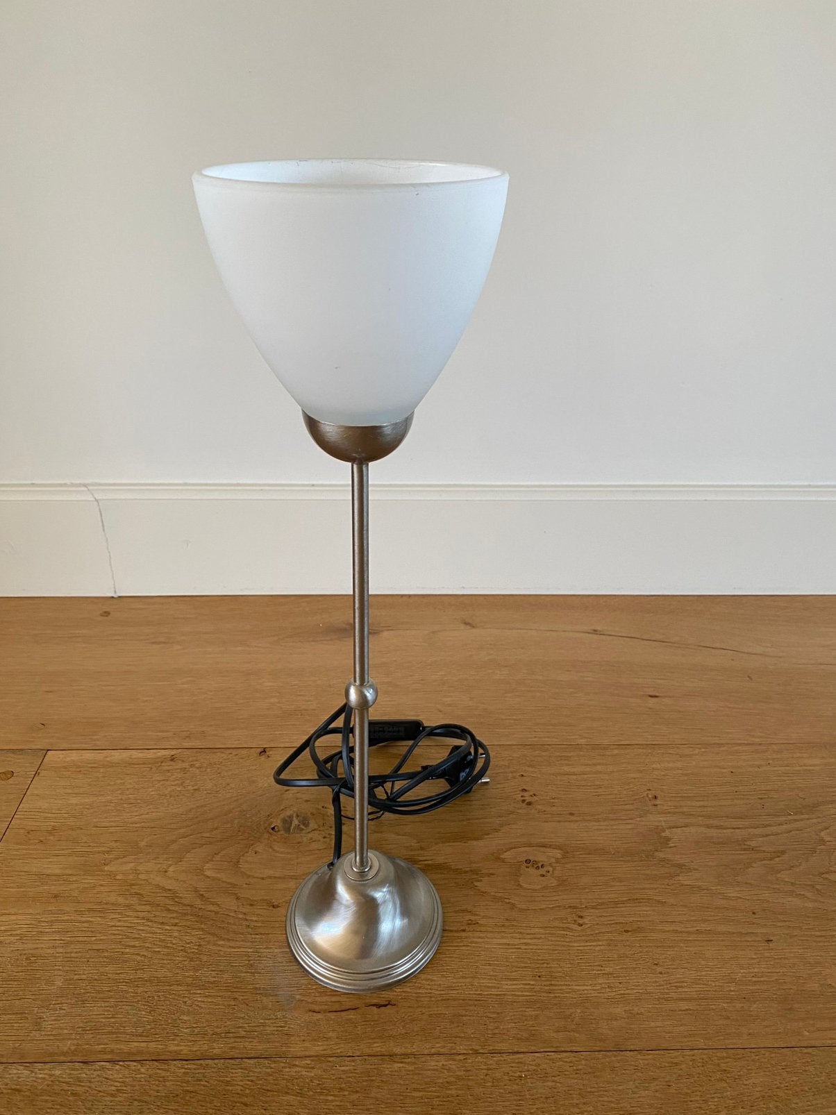 Tafellampje, Ophalen of Verzenden, Zo goed als nieuw, Glas, Met schakelaar