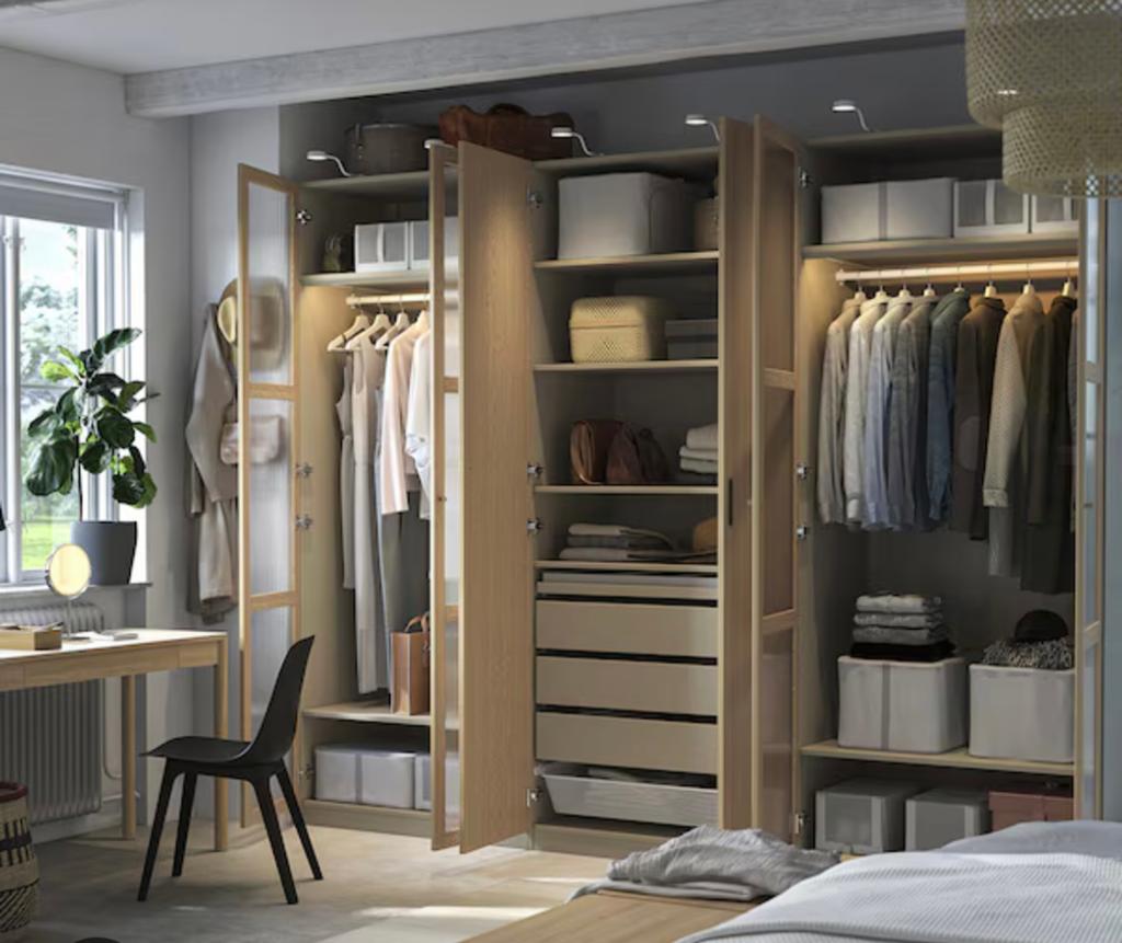 Ikea Pax kast montage monteren, Ophalen of Verzenden, Zo goed als nieuw, 50 tot 75 cm, 200 cm of meer