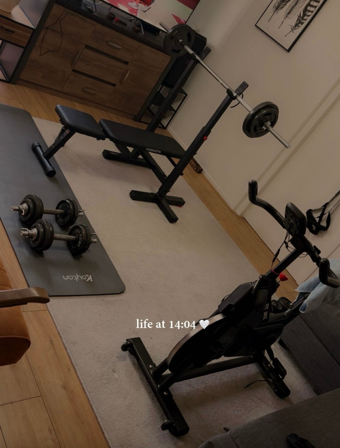 Bankdrukset + hometrainer, Ophalen, Zo goed als nieuw, Crosstrainer