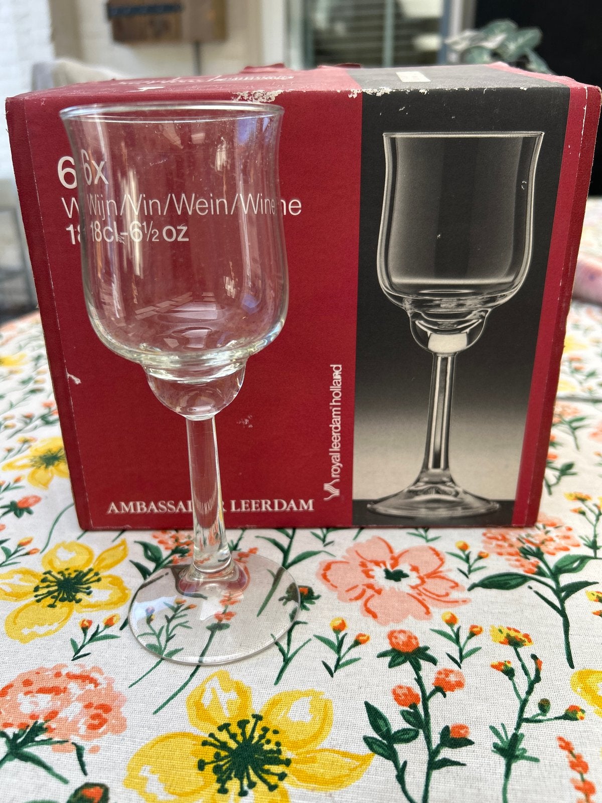 6x Royal Leerdam Ambassador Wijnglazen 18cl, Ophalen of Verzenden