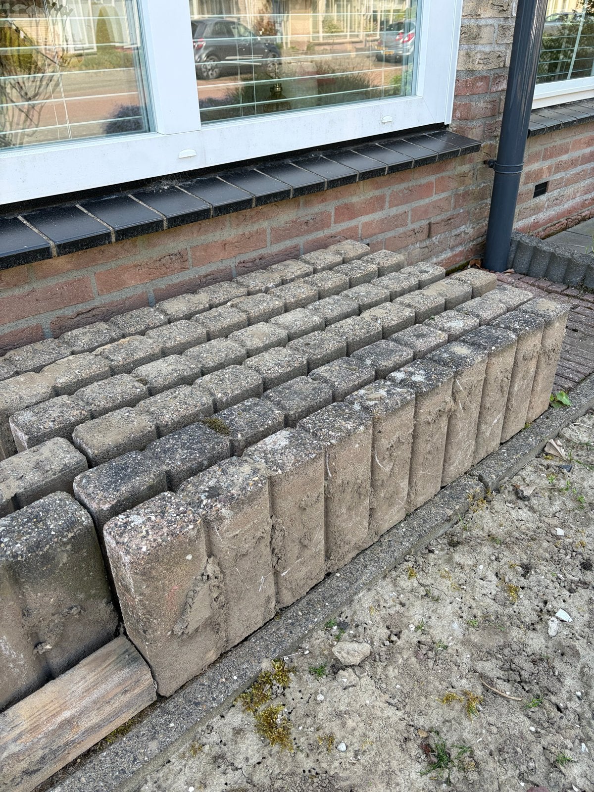 17 opsluitbanden, Tuin en Terras, Tegels en Klinkers, Ophalen, Beton