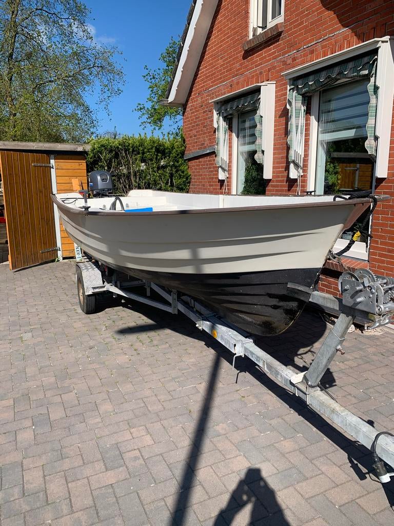 Rana 17 520 lang met yamaha 25  pk en kanteltrailer., Overige merken, Gebruikt, Buitenboordmotor, 5 m